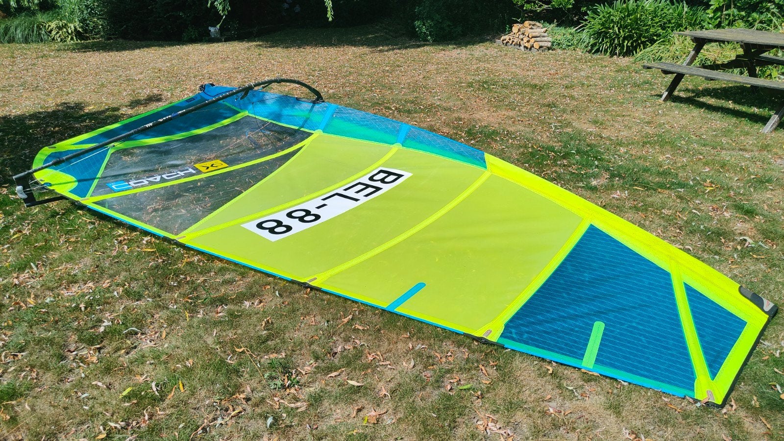 Raceboard zeil Exocet XO sails Coach 8.5 in zeer goede staat, Ophalen, Met draagtas, Zo goed als nieuw, 8 m² of meer