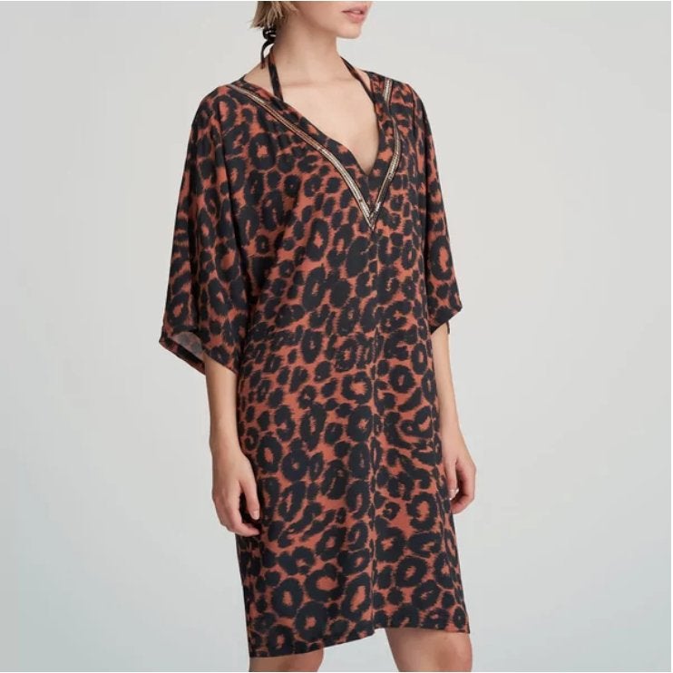 Nieuw! Marie Jo Zanzibar kaftan – panterprint – maat S, Overige typen, Bruin, Marie Jo, Nieuw