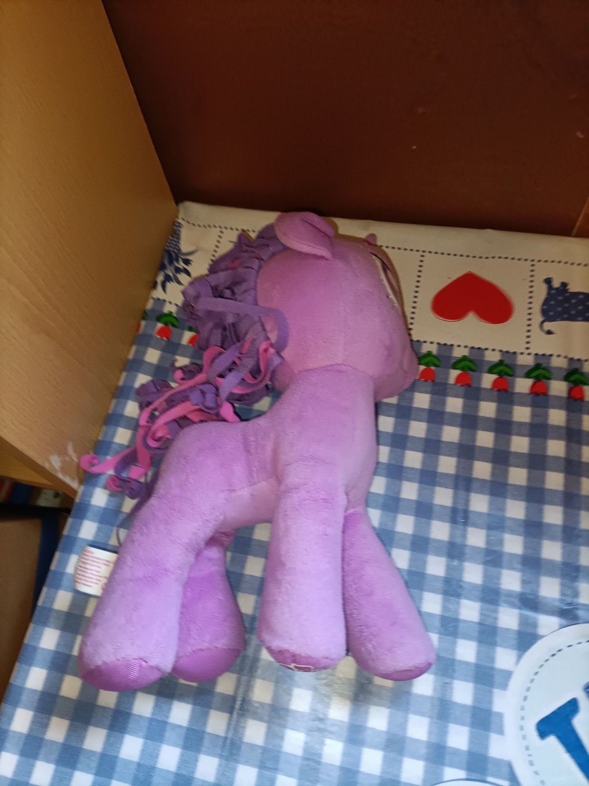 My little pony knuffel paars 32 cm groot, Kinderen en Baby's, Speelgoed | My Little Pony, Ophalen of Verzenden, Zo goed als nieuw
