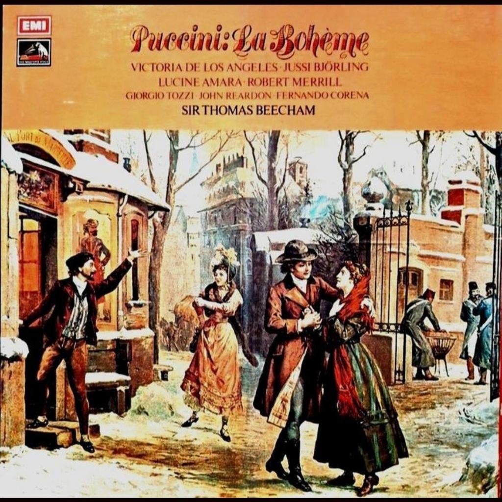 2-LP  PUCCINI - La Bohème (o.l.v. Sir Thomas Beecham), Cd's en Dvd's, Vinyl | Klassiek, Ophalen of Verzenden, Gebruikt, 12 inch