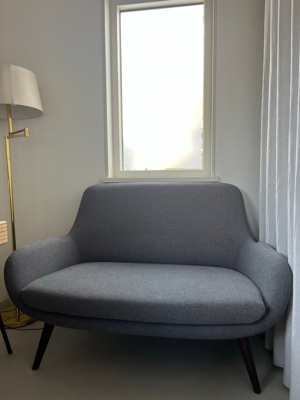 MADE Moby 2-zitsbank – Marl Grey – Zeer goede staat, Ophalen, Tweepersoons, 75 tot 100 cm, Zo goed als nieuw
