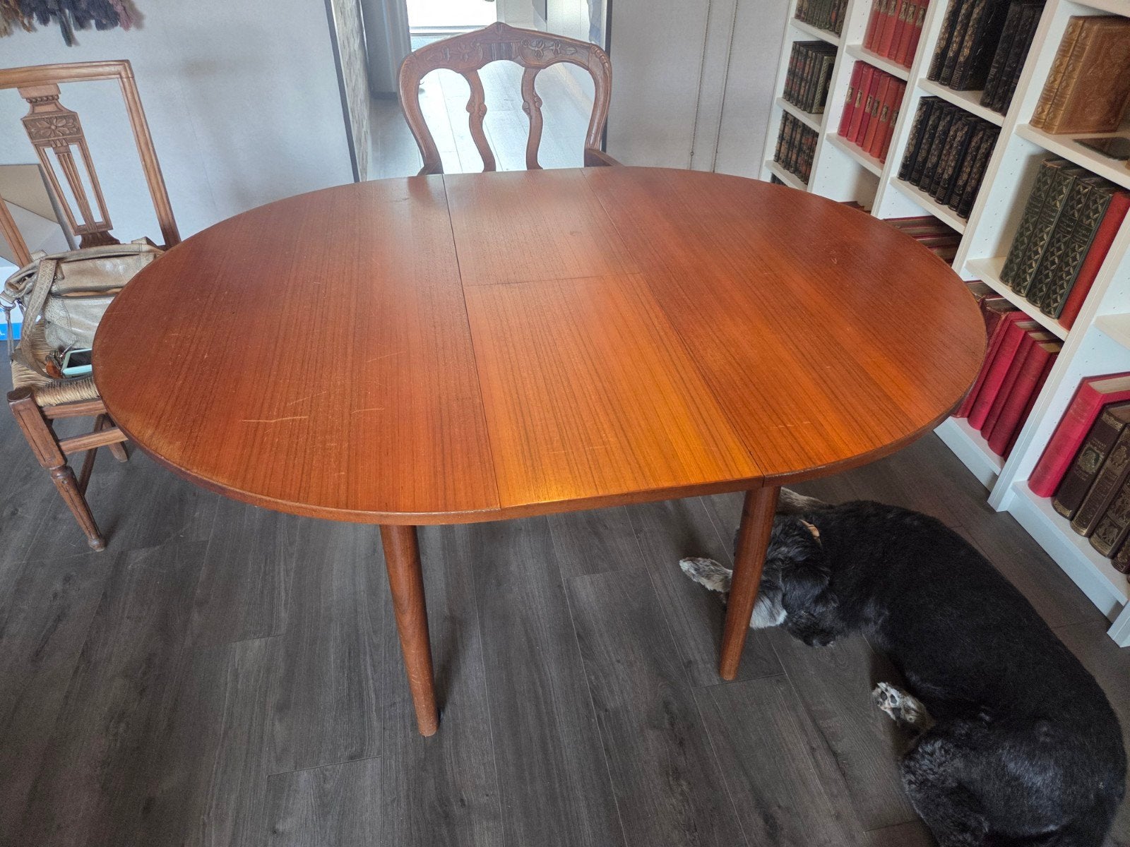 Retro Jaren '70 Uitschuifbare Eettafel, Antiek en Kunst, Antiek | Meubels | Tafels, Ophalen