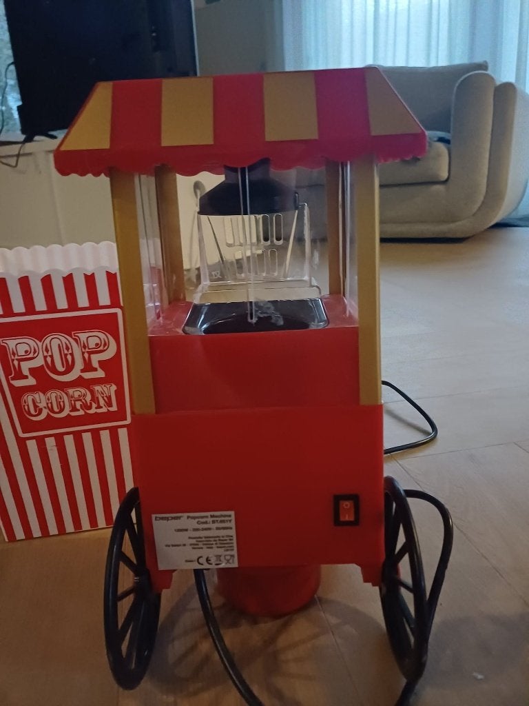 Popcorn machine, Ophalen of Verzenden, Zo goed als nieuw