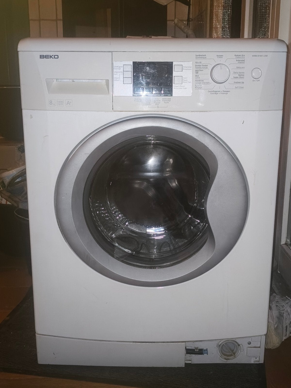 Beko Wasmachine 8kg - Energieklasse A, Witgoed en Apparatuur, Ophalen of Verzenden