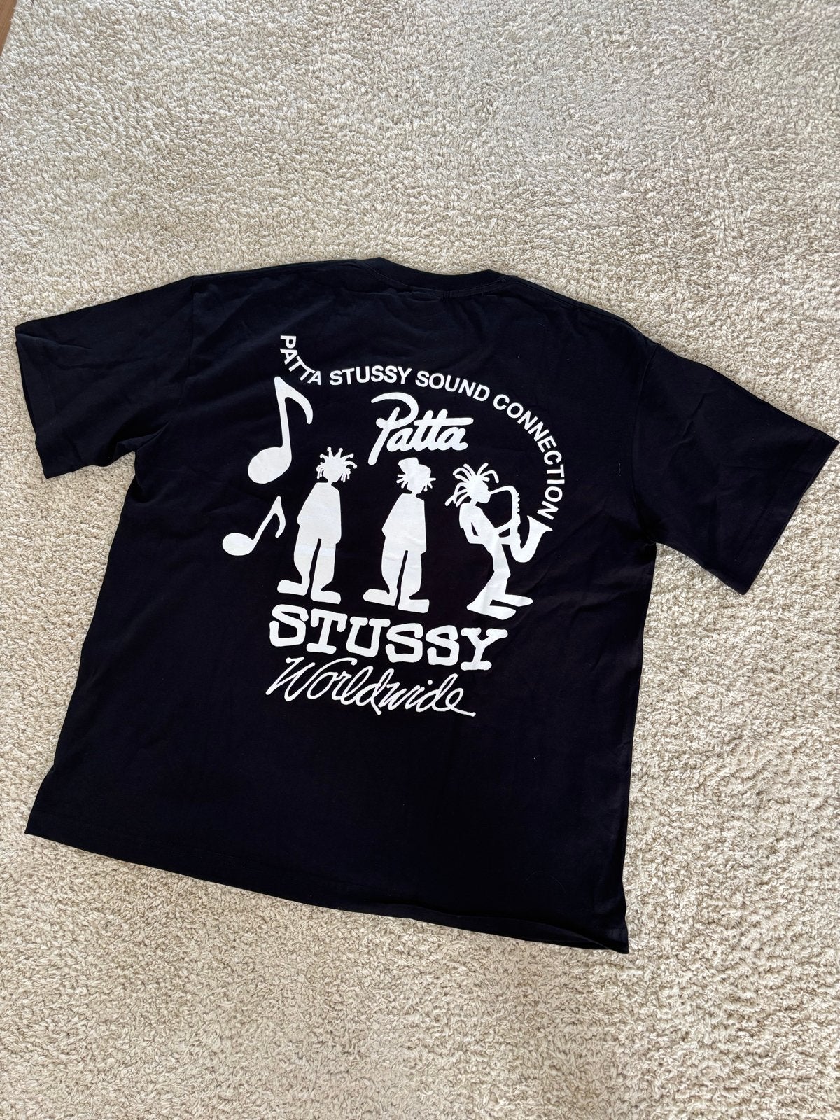 Stussy T-shirts (2 stuks) - Patta Sound Connection & Logo, Kleding | Heren, Ophalen of Verzenden, Zo goed als nieuw, Maat 56/58 (XL)