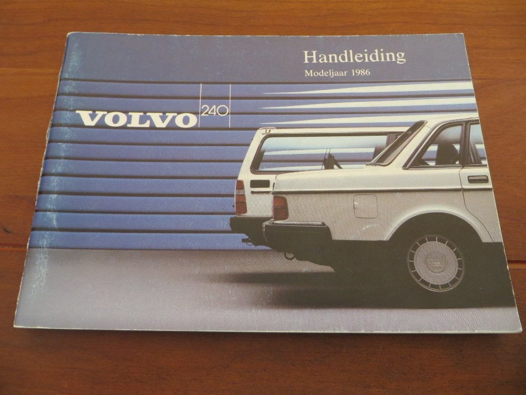 Instructieboek Volvo 240 sedan, Volvo 240 Estate 1985-1986, Ophalen of Verzenden