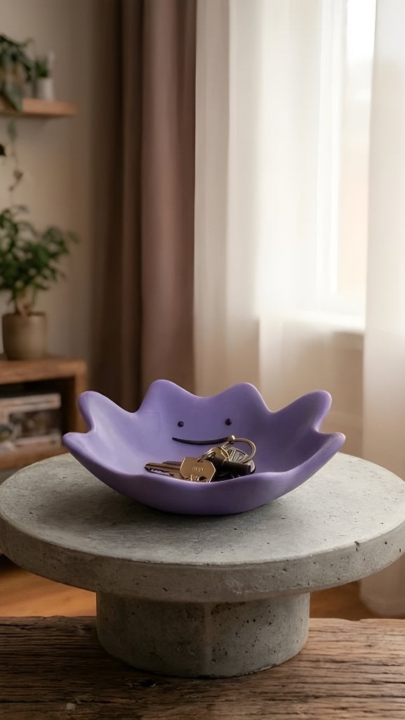 Ditto schaaltje ( 3D geprint ) voor sleutels, sieraden, etc., Kunststof, Schaal, Rond, Nieuw