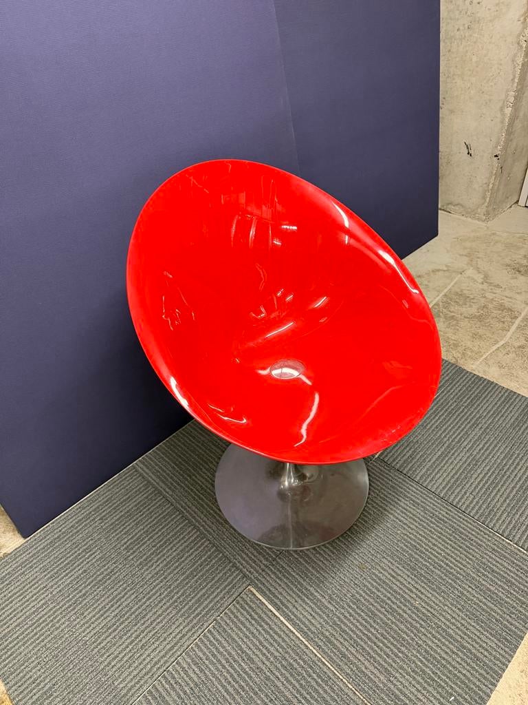 Kartell Eros Stoel Philippe Starck, Huis en Inrichting, Stoelen, Ophalen of Verzenden, Zo goed als nieuw, Wit, Eén