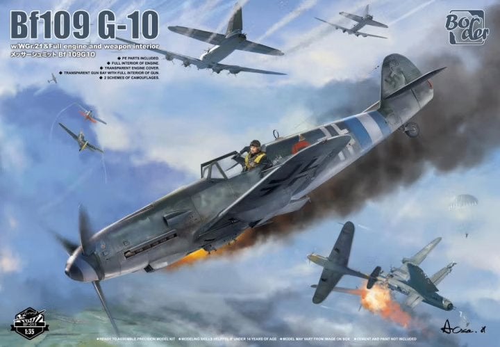 H-683,BORDER 1-35,NO,BF-013,Bf109 G-10, Ophalen of Verzenden, Nieuw, Groter dan 1:72, Overige merken