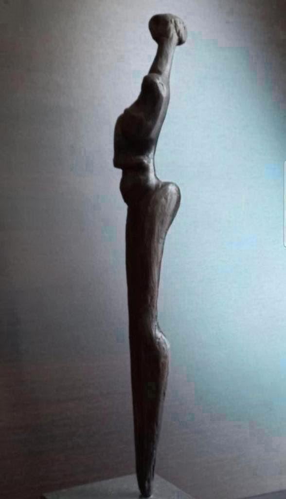 Brons beeld vrouw zonder gezicht Naakt abstract sculptuur, Antiek en Kunst, Antiek | Koper en Brons, Ophalen of Verzenden, Brons