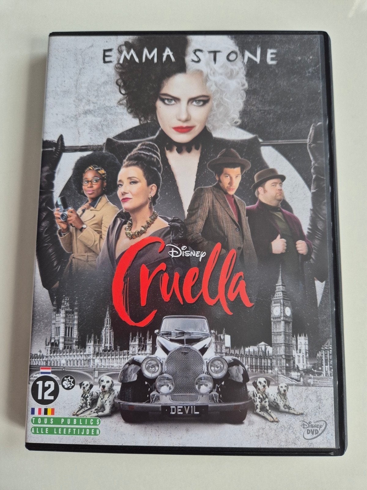Cruella DVD - Disney - Emma Stone, Cd's en Dvd's, Vanaf 12 jaar, Ophalen of Verzenden, Zo goed als nieuw, Drama