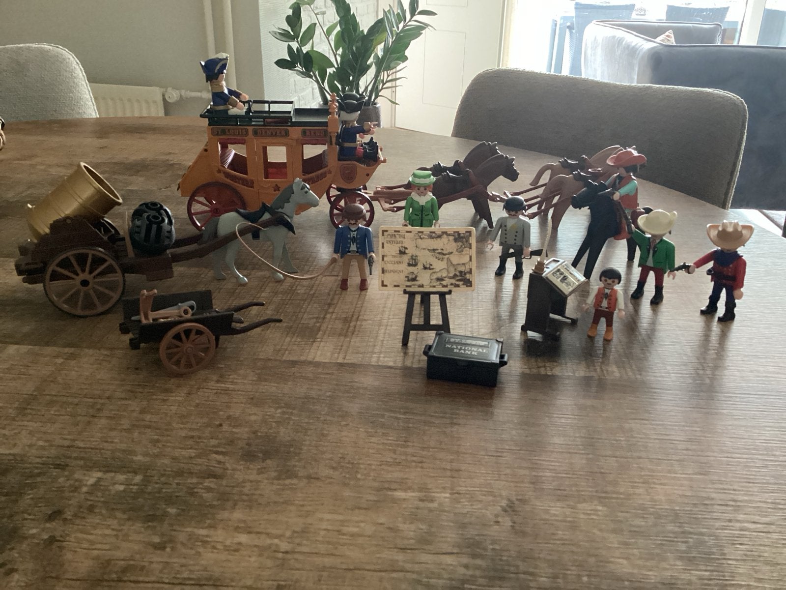 Playmobil Western Set: Koets, Kanon, Figuren en Accessoires, Ophalen of Verzenden, Gebruikt, Jongen of Meisje