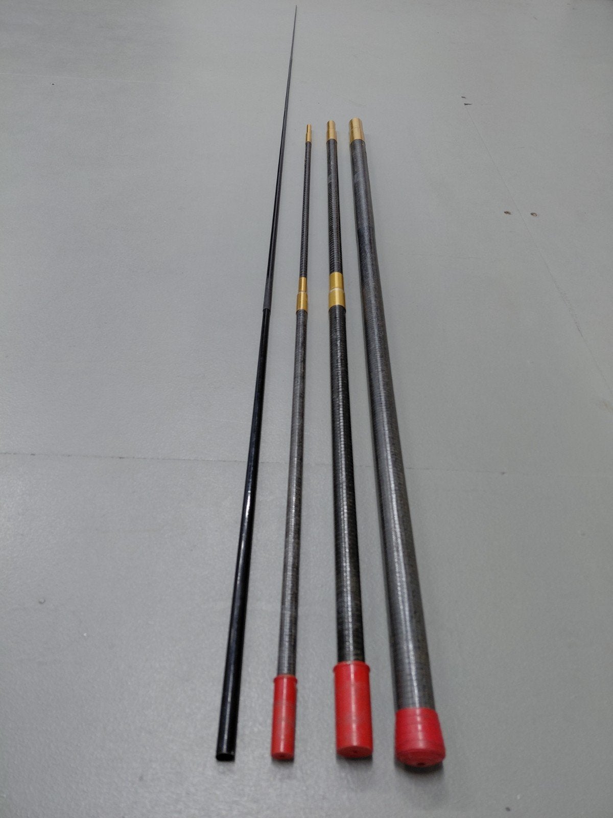Vintage vaste insteek hengel 5m 5-del. , Zie beschrijving, Ophalen of Verzenden, Gebruikt, Vaste hengel