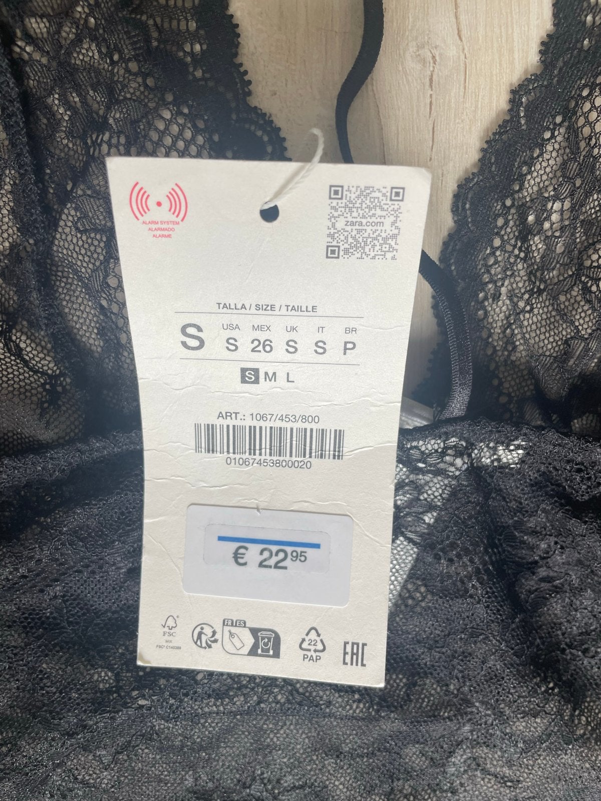 Nieuwe Zara Kanten Body Zwart Maat S, Kleding | Dames, Ondergoed en Lingerie, Ophalen of Verzenden, Zwart, Body of Korset