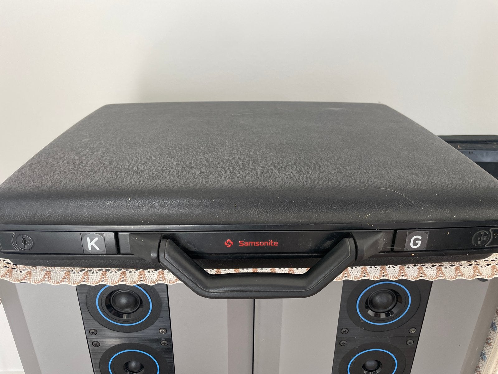 Samsonite Aktetas - Zwart, Hard Kunststof, Gebruikt, Hard kunststof, Slot, Minder dan 50 cm