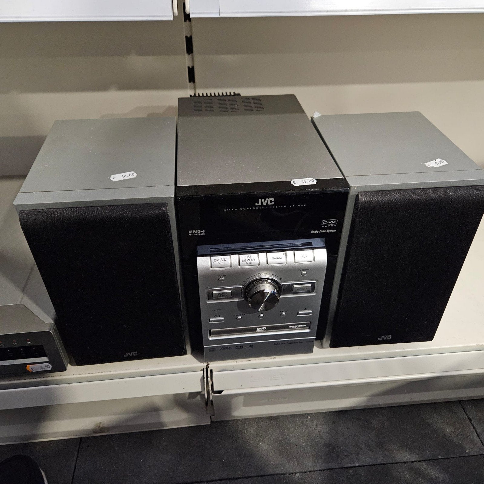 JVC Micro Component System UX-G60 - Compleet met speakers, Ophalen, Gebruikt, JVC, Microset