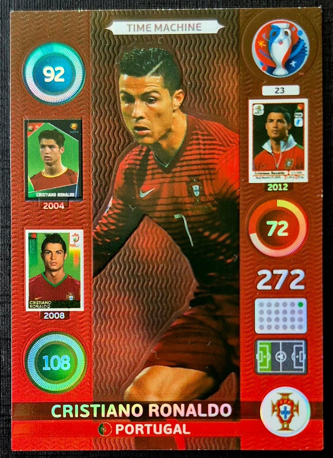 Panini Cristiano Ronaldo - Portugal, EK 2016, Ophalen of Verzenden, Zo goed als nieuw, Buitenlandse clubs, Poster, Plaatje of Sticker