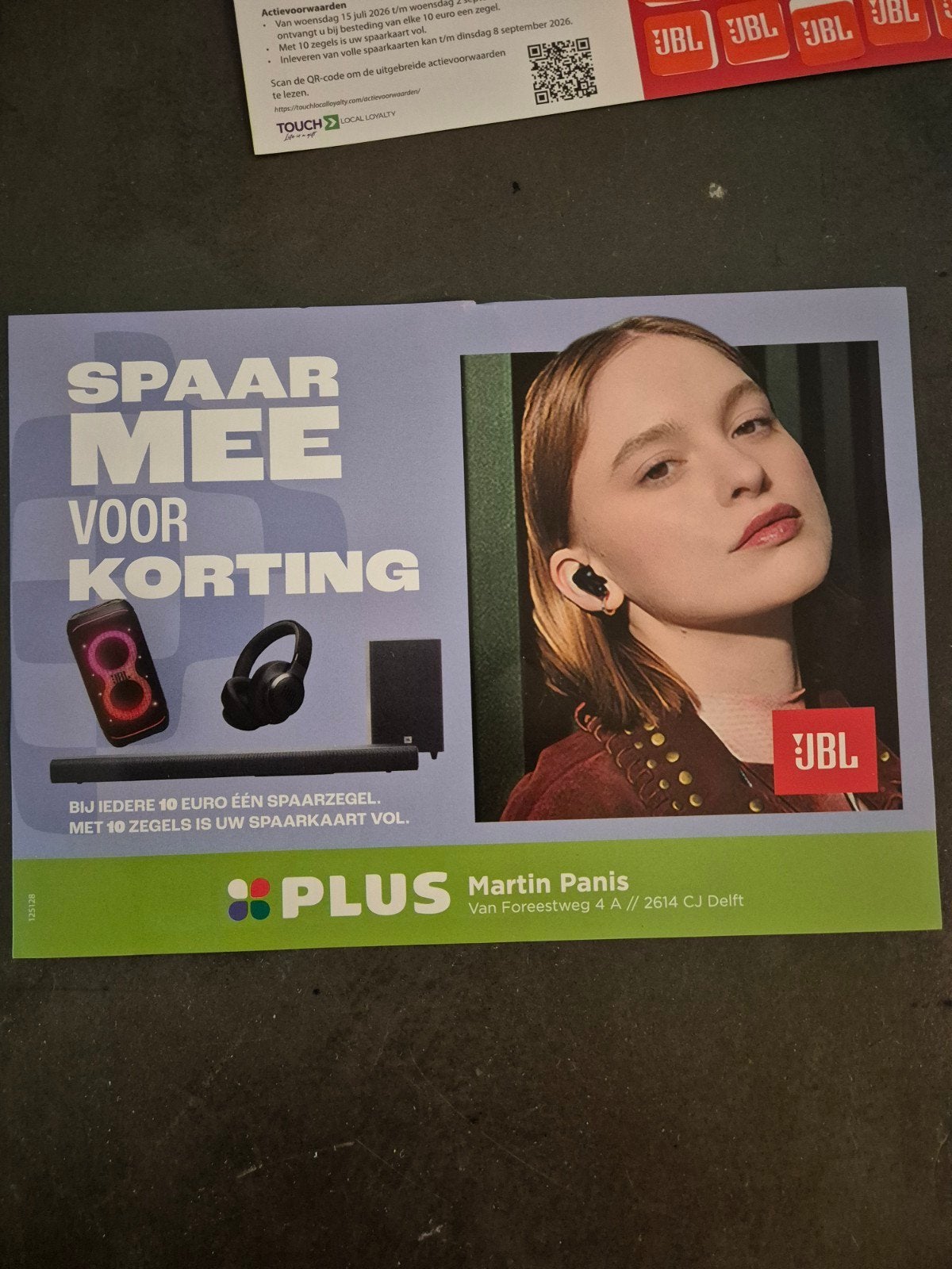Spaarkaarten voor JBL actie van Plus, Verzamelen, Plus, Ophalen