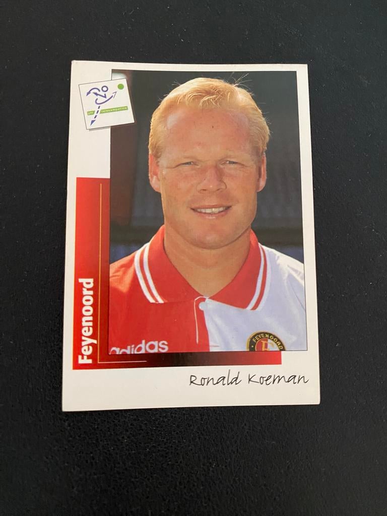 Ronald Koeman - Feyenoord Rotterdam - Panini Voetbal 96, Ophalen of Verzenden, Zo goed als nieuw, Feyenoord, Poster, Plaatje of Sticker