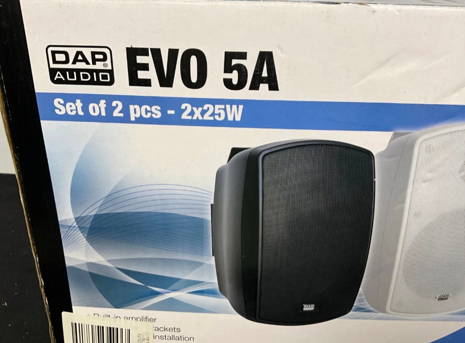 DAP Audio EVO 5A Speakerset - Zwart (2x25W), Overige merken, Speakerset, Ophalen of Verzenden, Zo goed als nieuw