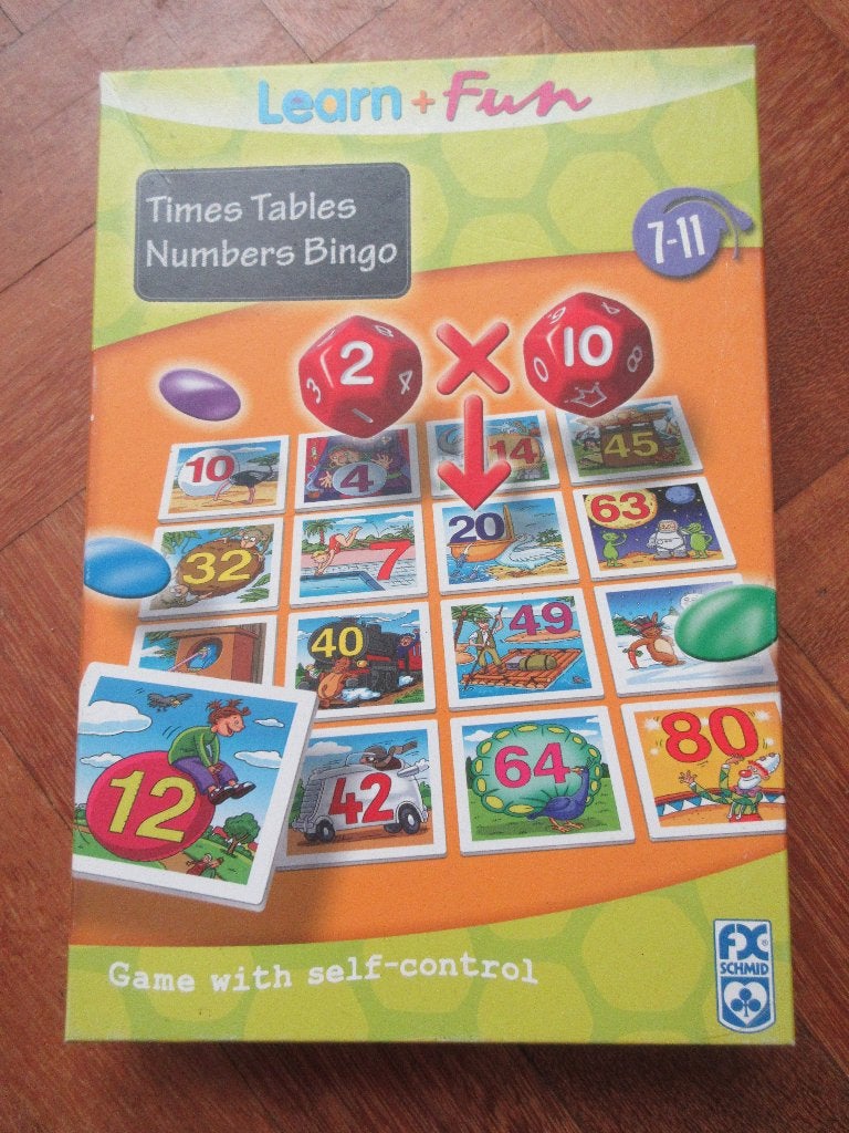 1 x 1 Cijfer bingo / Numbers Bingo / Times Tables ( tafels ), Ophalen of Verzenden, Zo goed als nieuw, Puzzelen