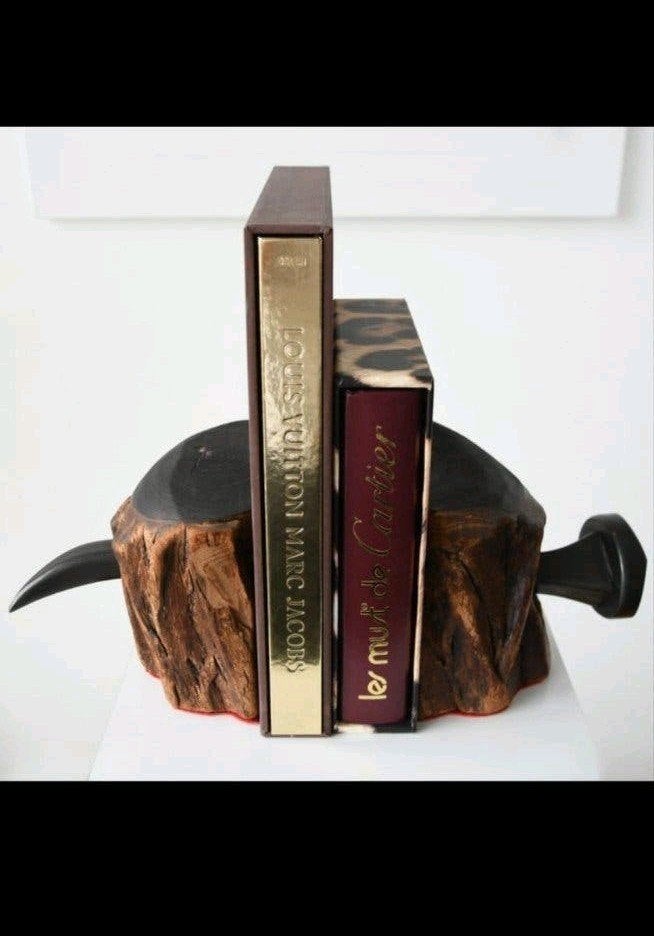 Boekensteun 2 stuks hout spijker, Ophalen