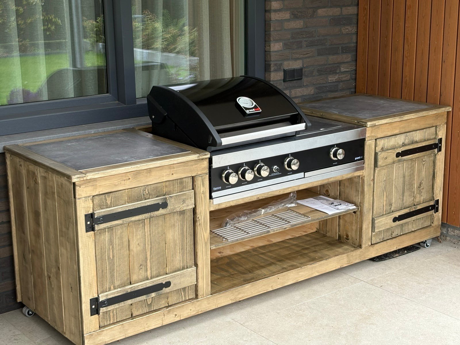 Prachtige buitenkeuken voor vb grandhall, Tuin en Terras, Buitenkeukens, Ophalen, Nieuw, Houtskool