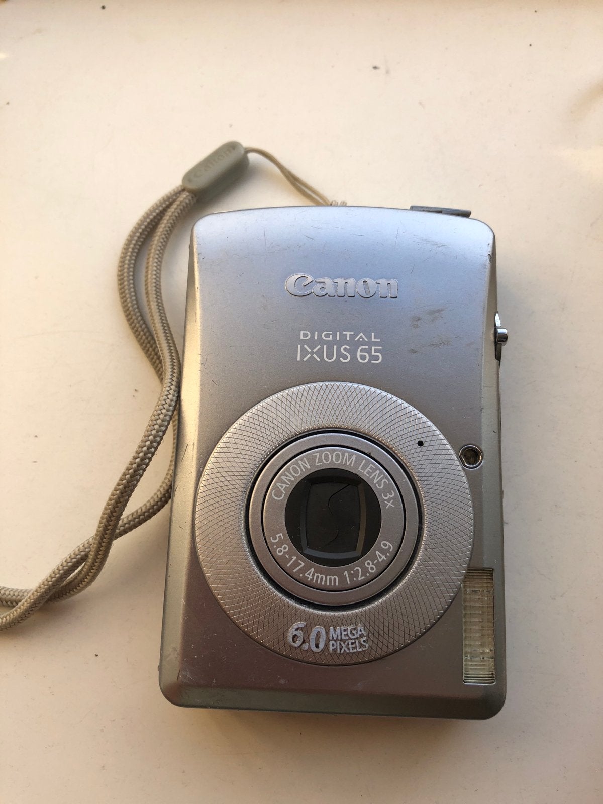 Canon Digital IXUS 65 Compactcamera - 6.0 Megapixels, Ingebouwde flitser, Gebruikt, Canon, Ophalen of Verzenden