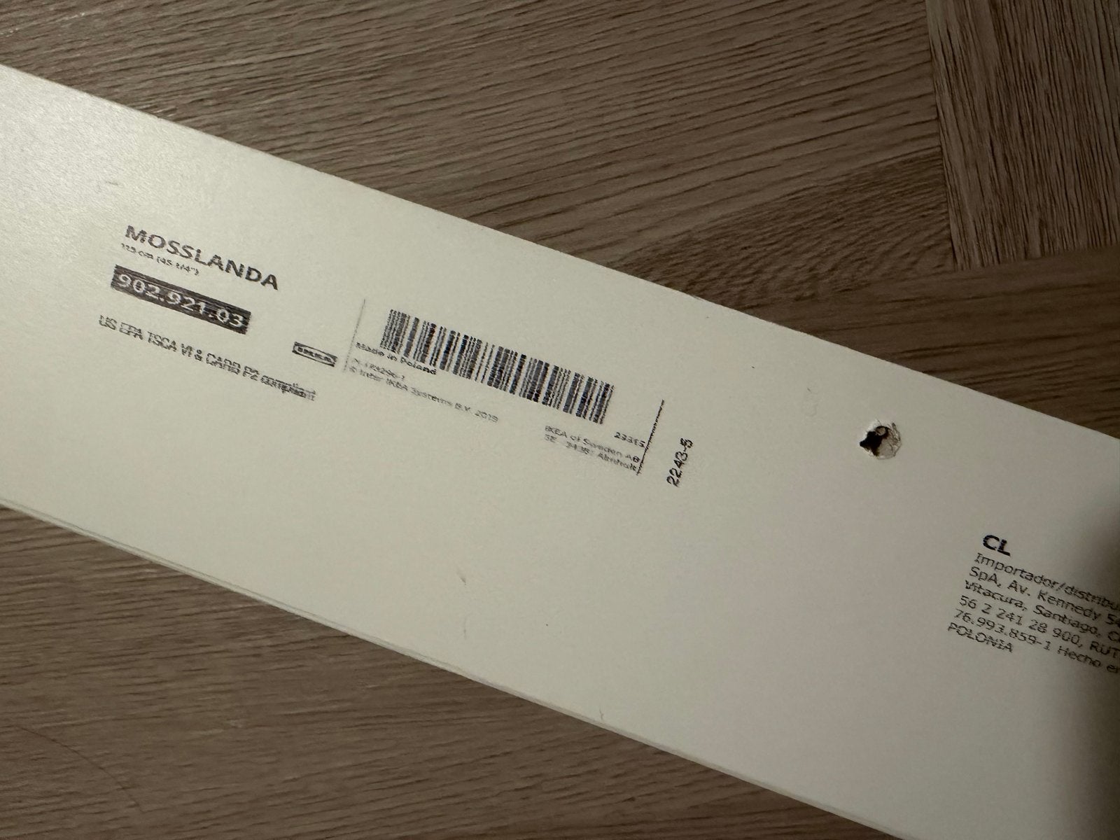 IKEA Mosslanda Muurplank - Wit, Ophalen, Nieuw