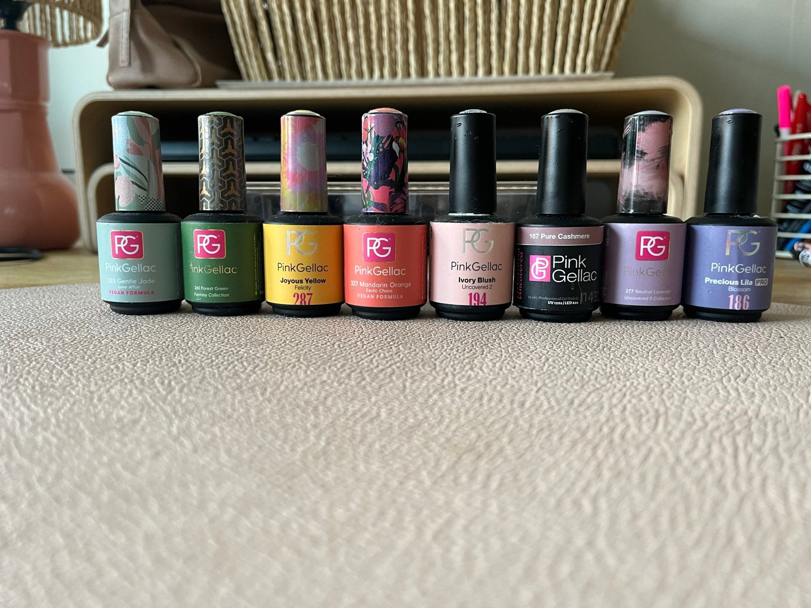 Pink Gellac gellak nagellak set diverse kleuren, Ophalen, Zo goed als nieuw, Overige typen