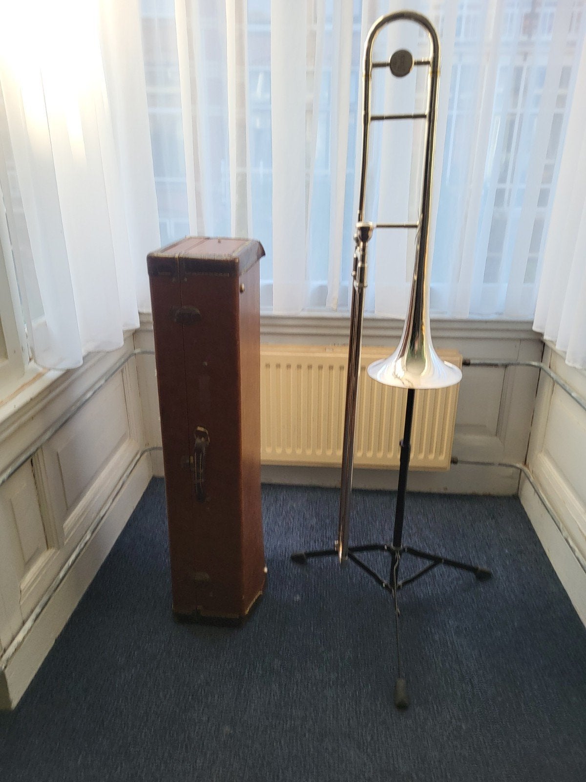 Vincent Bach Stradivarius Model 36 Trombone (verzilverd), Ophalen of Verzenden, Gebruikt, Tenor