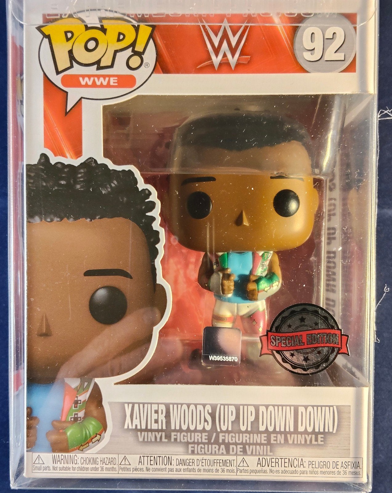 Funko Pop! WWE Xavier Woods (Up Up Down Down) #92 Special Ed, Ophalen of Verzenden, Nieuw