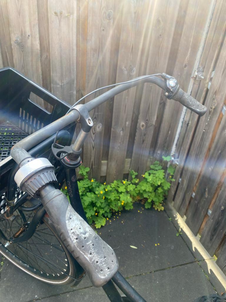 Aldo omafiets met krat - Ideaal voor stadsritten, Fietsen en Brommers, Elektrische fietsen, Ophalen, Gebruikt, Overige merken