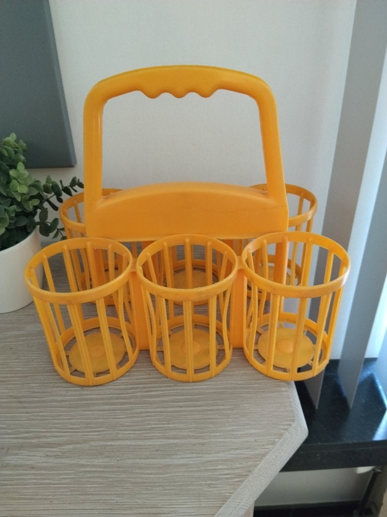 vintage flessen mand, Ophalen of Verzenden, Gebruikt, Rechthoekig, Overige materialen