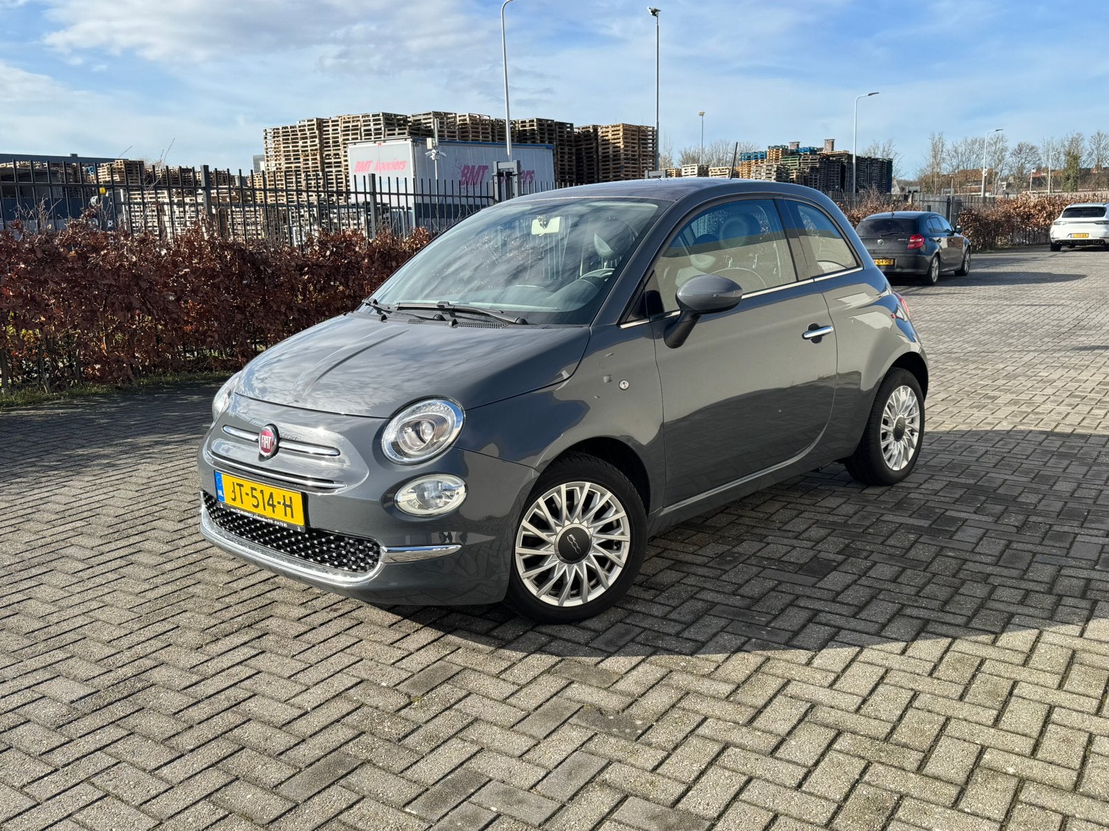 Fiat 500 Twinair Turbo 80pk 2016 Grijs / APK / NAP / DEALER, Voorwielaandrijving, Stof, 905 kg, Origineel Nederlands