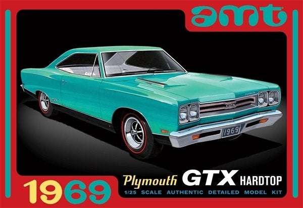 Bouwdoos 1969 Plymouth GTX hardtop AMT, Overige merken, Auto, Groter dan 1:32, Nieuw