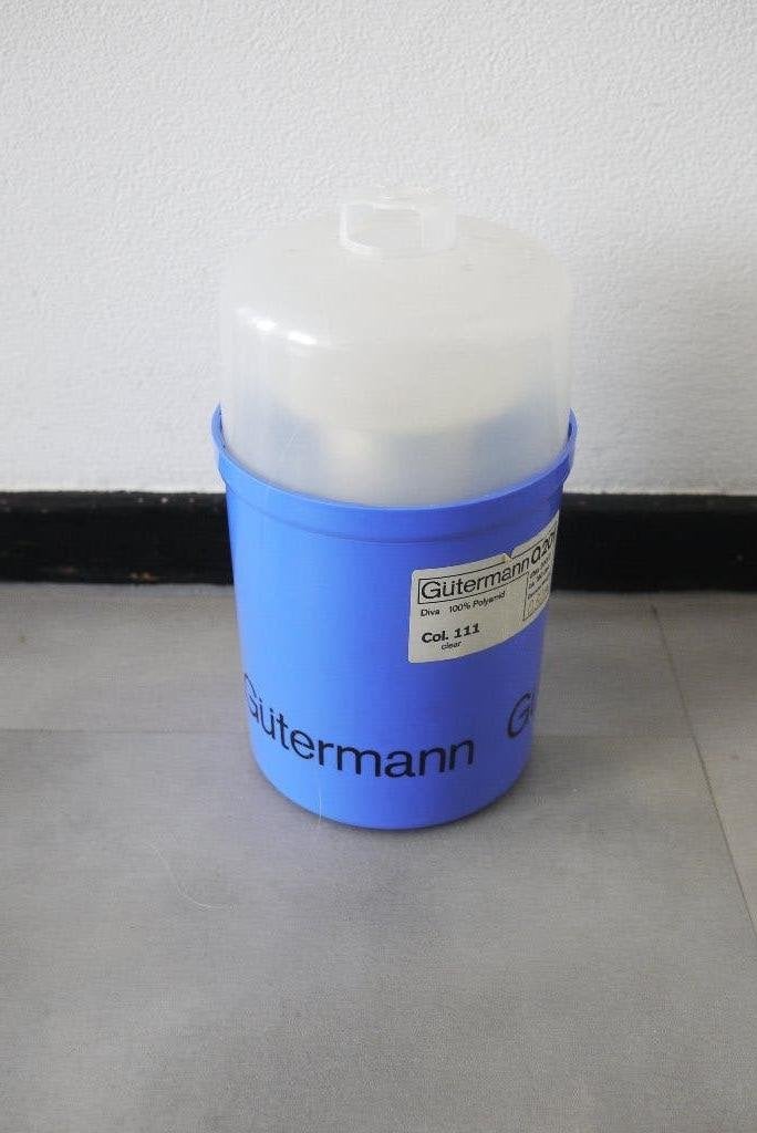 gutermann doorzichtig draad groot in box 23 cm hoog Q201, Ophalen, Nieuw, Overige typen