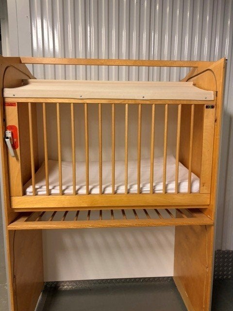 5 x kinderhoogslaper met afsluitbaar hekje, Ophalen, Gebruikt, Minder dan 140 cm, Minder dan 70 cm