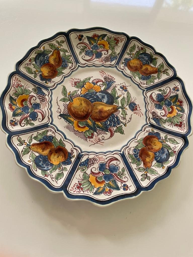 3 Antieke Borden Makkum Aardewerk 1 met zilveren handvat, Antiek en Kunst, Ophalen of Verzenden