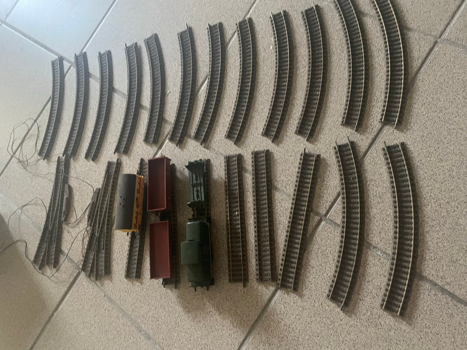 Fleischmann 1306 modeltrein set met rails en trafo, Gelijkstroom, Fleischmann, Ophalen of Verzenden, Analoog