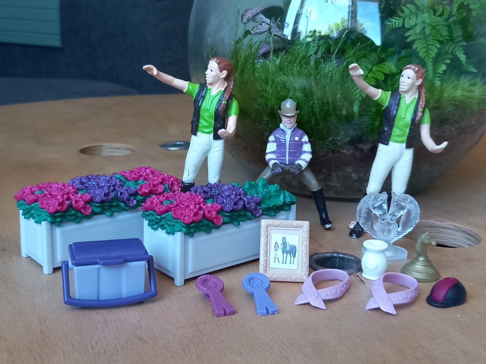Schleich. accessoires en poppetjes, Ophalen of Verzenden, Gebruikt, Paard, Beeldje of Figuurtje
