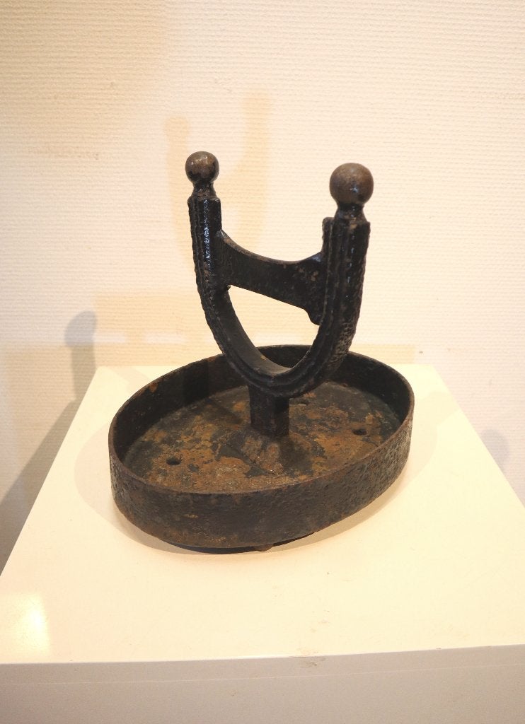 Antieke gietijzeren laarzenschraper, Ophalen of Verzenden