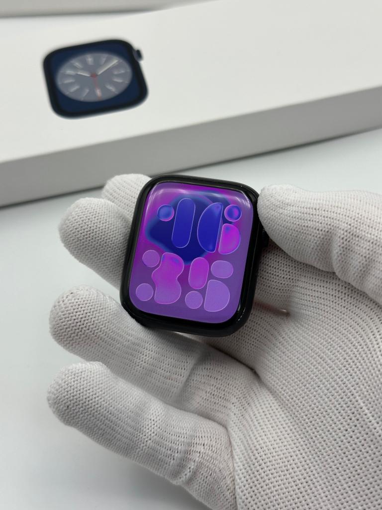 Apple Watch Series 8 | 45mm | Midnight | Topstaat | Garantie, Gebruikt, Apple Inc., Zwart, IOS