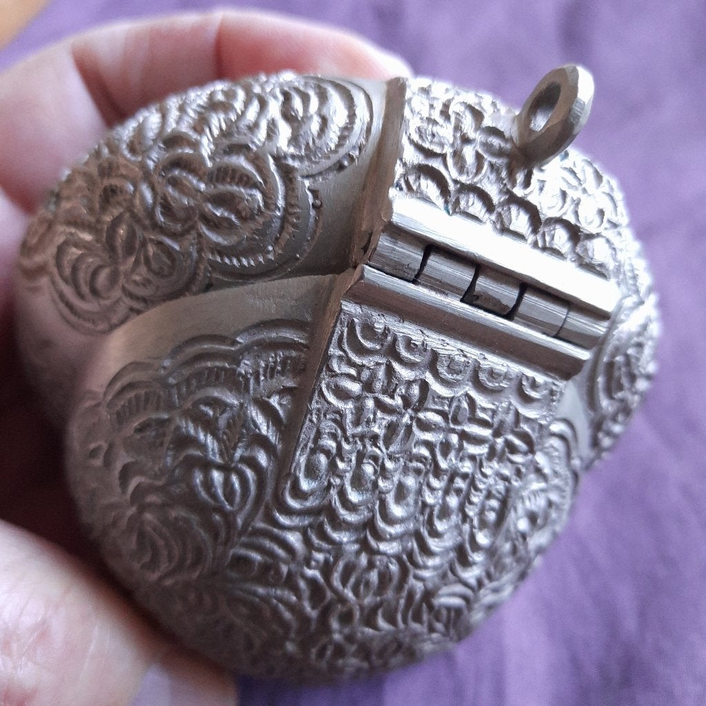 Grote Sirih Doos Sumatra Indonesië, Zilver, Verzenden, Doos, Overige materialen