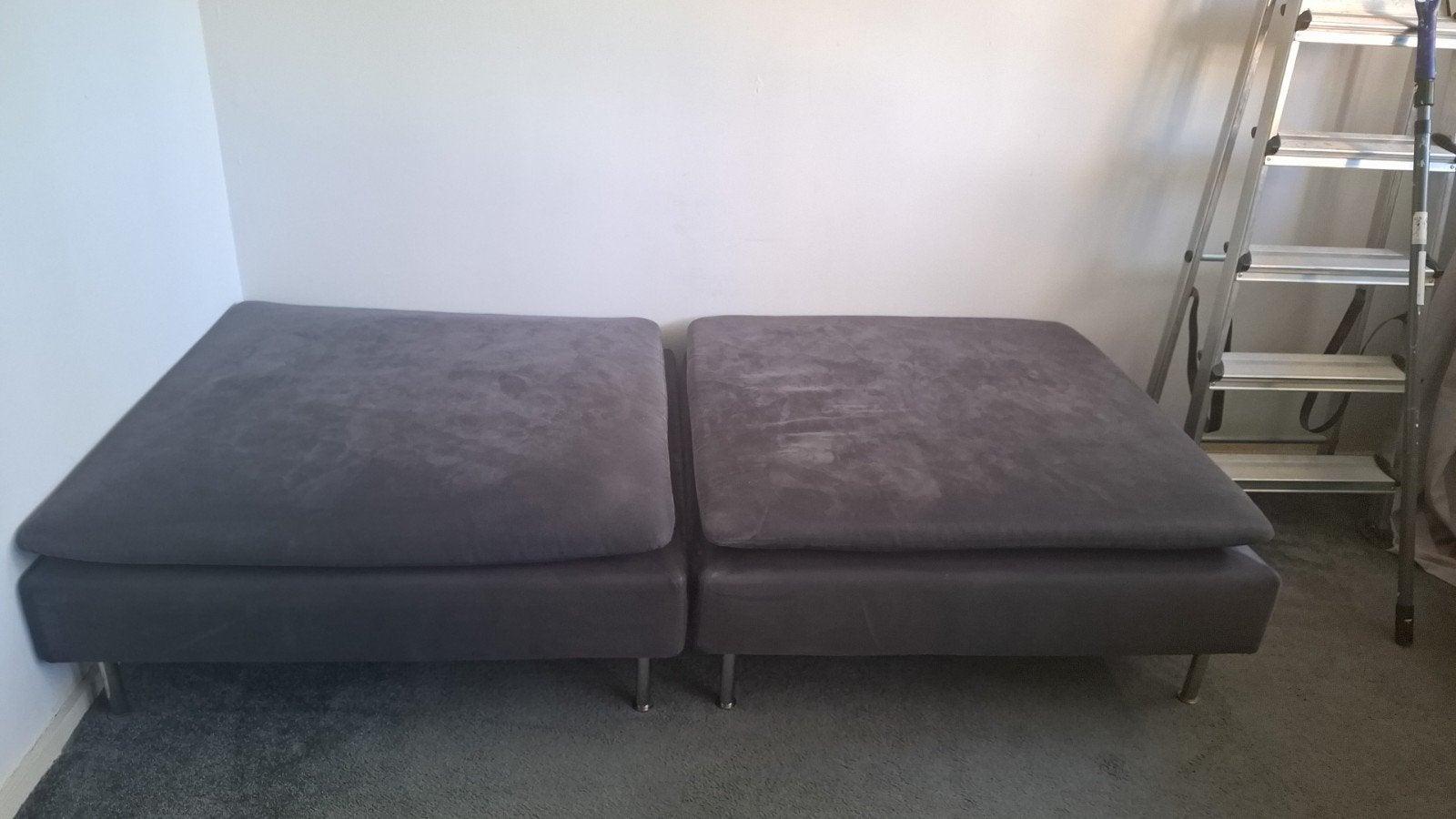 Comfortabele tweepersoonsbank - Grijs Ikea, Ophalen, Gebruikt, 150 tot 200 cm, Tweepersoons