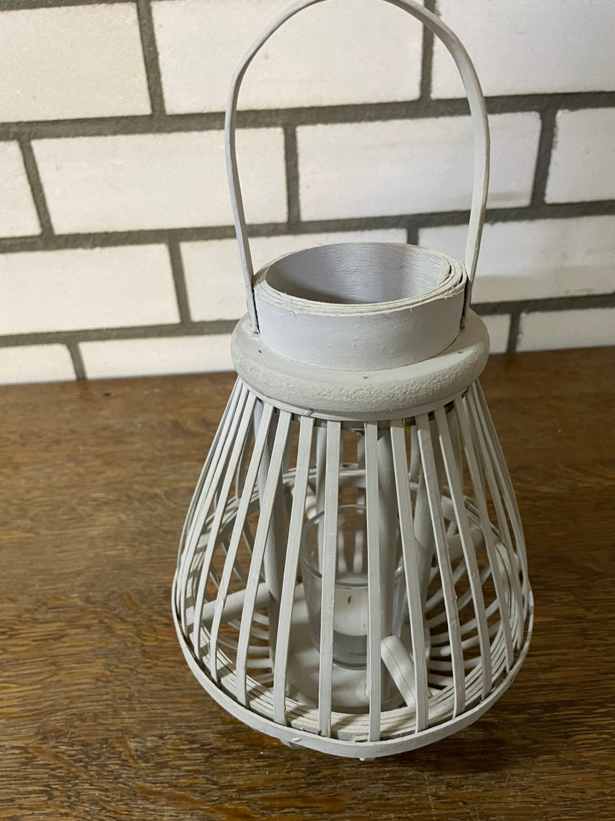 Windlicht, Ophalen of Verzenden, Zo goed als nieuw, Grijs