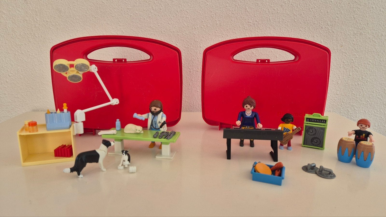 2 Playmobil City Life koffers: Dierenarts & Muziekklas, Kinderen en Baby's, Speelgoed | Playmobil, Ophalen of Verzenden, City life