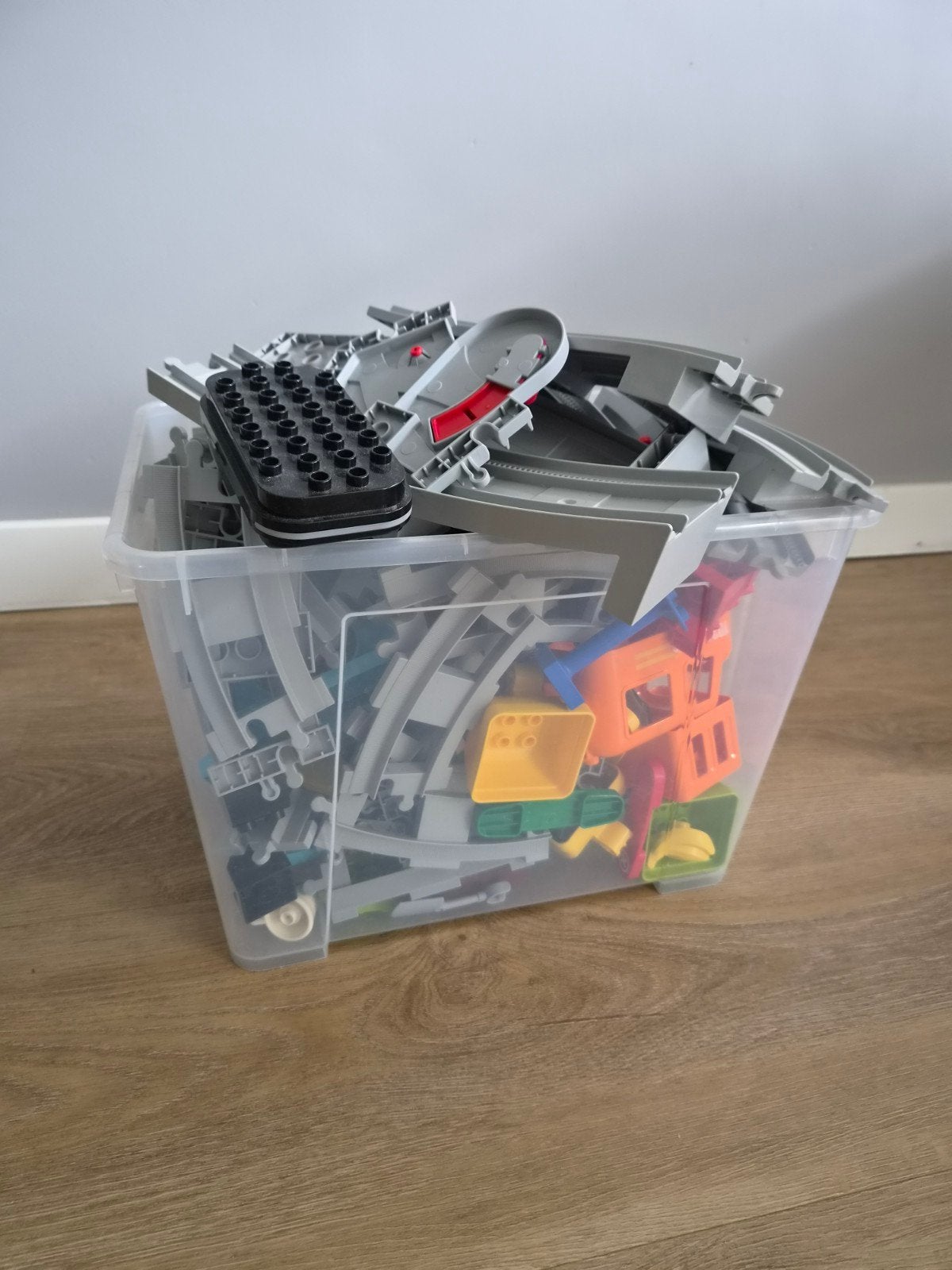 Lego goederentrein + uitbreidingen, Kinderen en Baby's, Lego, Zo goed als nieuw, Complete set, Inclusief instructies