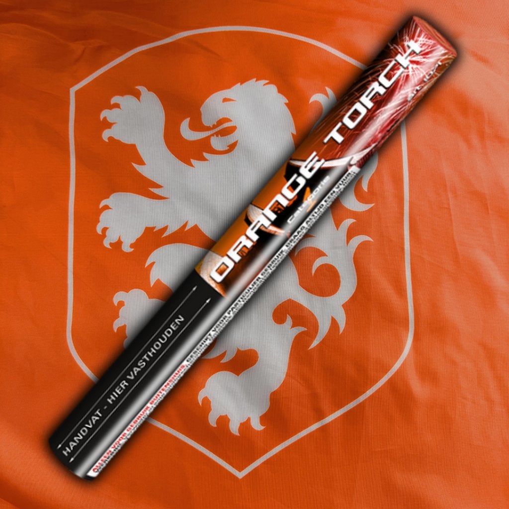 Oranje Fakkel | Stadionfakkel Oranje | WK Voetbal, Hobby en Vrije tijd, Feestartikelen, Ophalen, Nieuw, Feestartikel, Oranje of Koningsdag