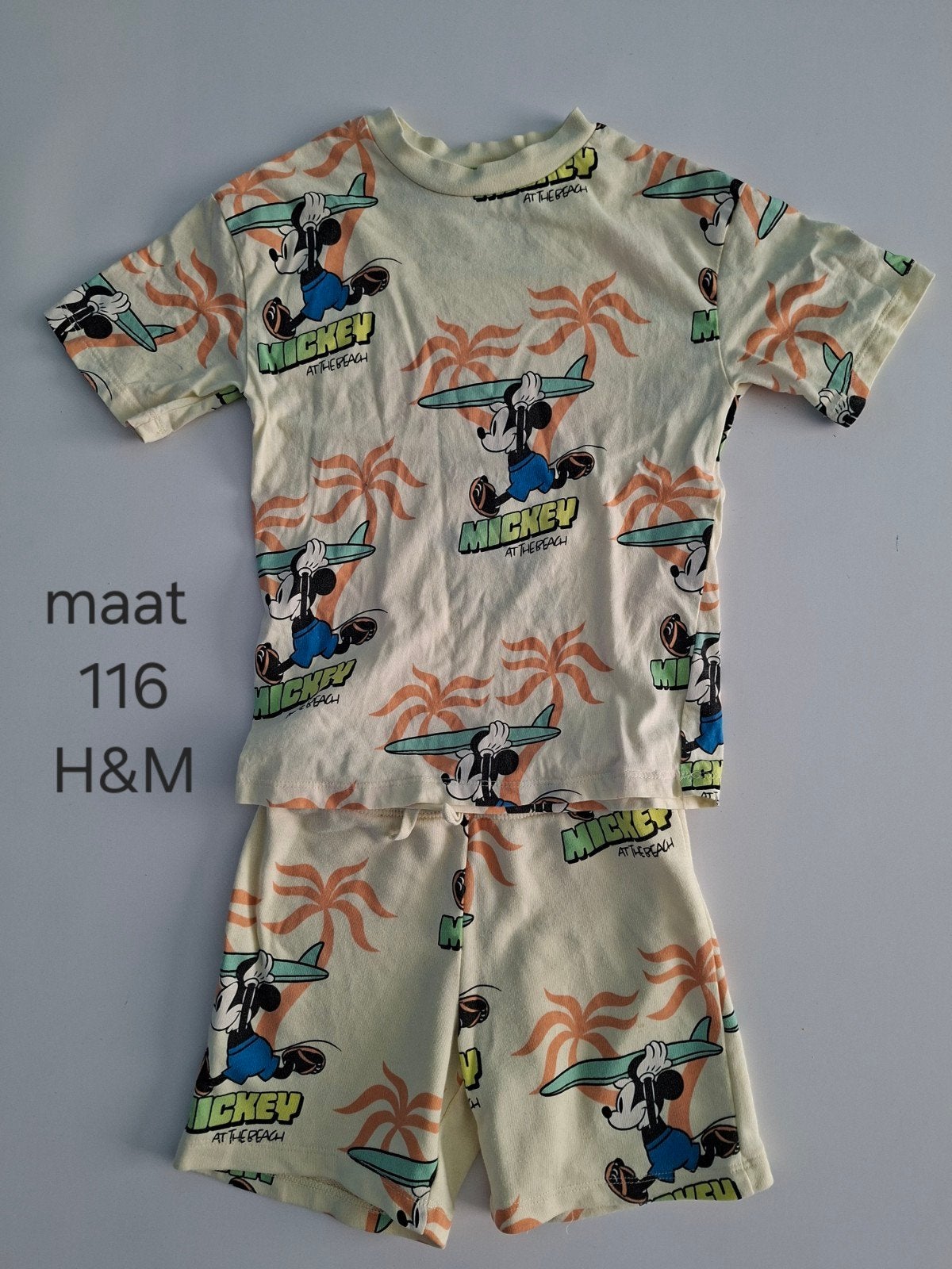 H&M Mickey Mouse setje maat 116